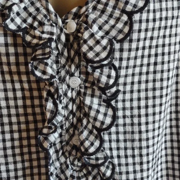 Max Studio gingham top - Picture 3 of 9